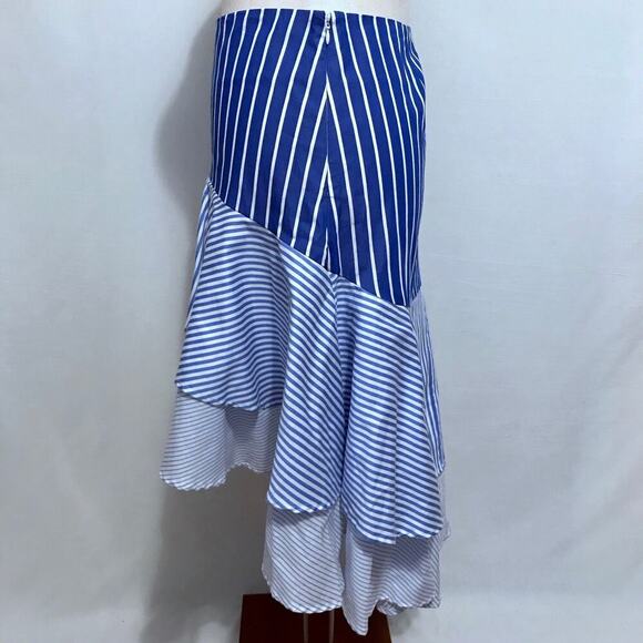 Philosophy NWOT Hi-Low Striped Skirt Women 12 - Picture 3 of 10